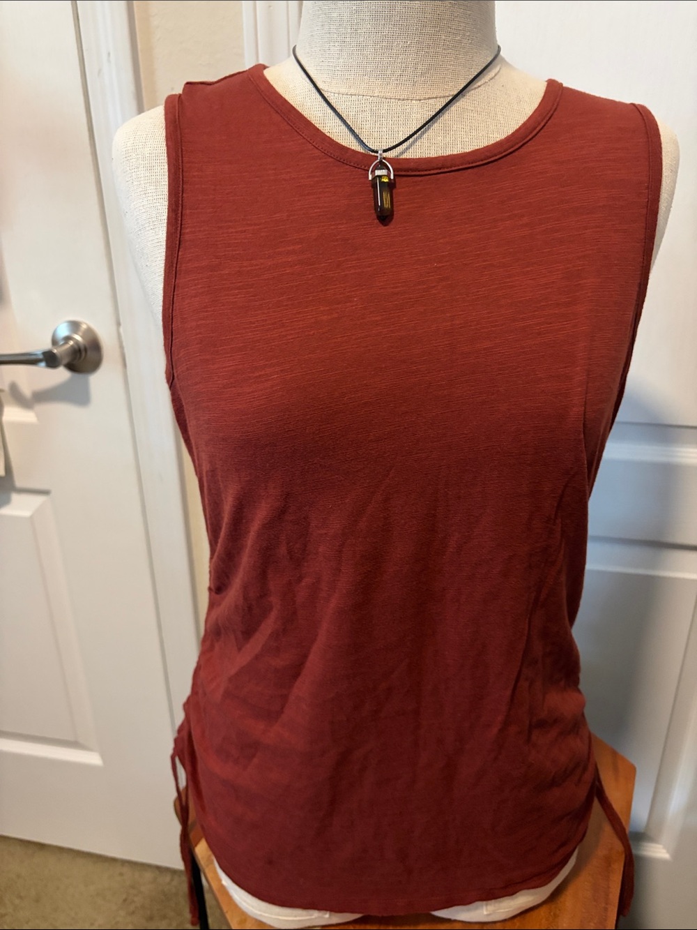 Nine West Rust Red Sleeveless Tank